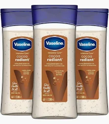Vaseline intensive cocoa radient body gel oil 6.8 oz